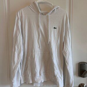 White Men's Lacoste Hoodie
